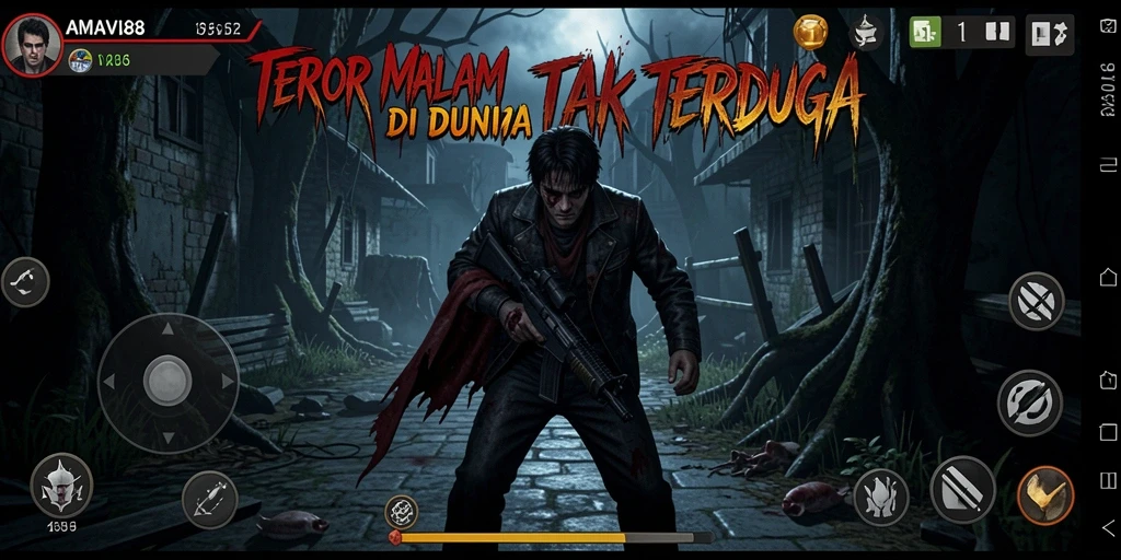 Tampak menyeramkan dengan suasana kegelapan yang mencekam.