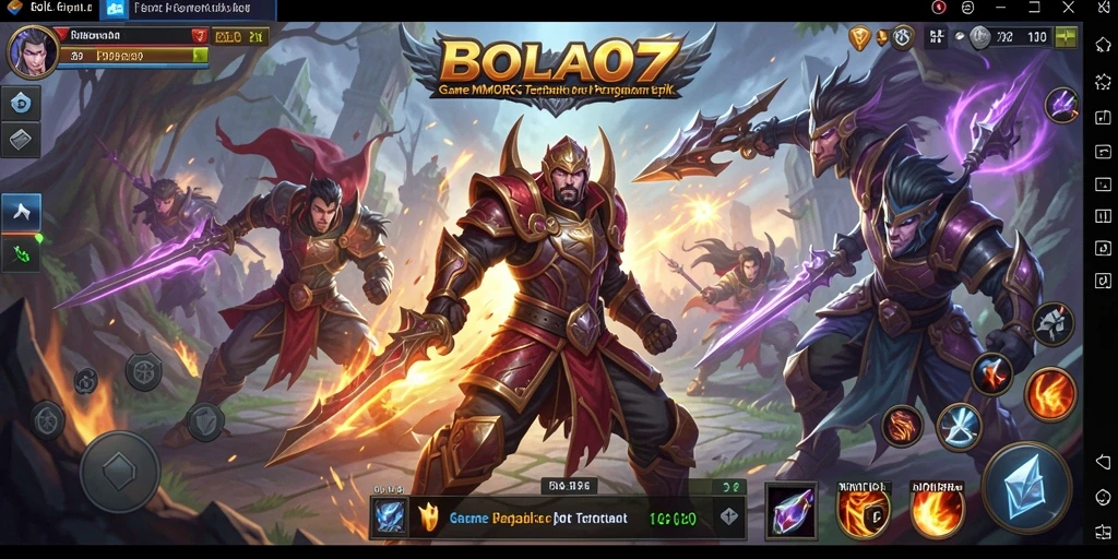 Tampilan gameplay BOLA07 yang mengesankan dan penuh aksi.