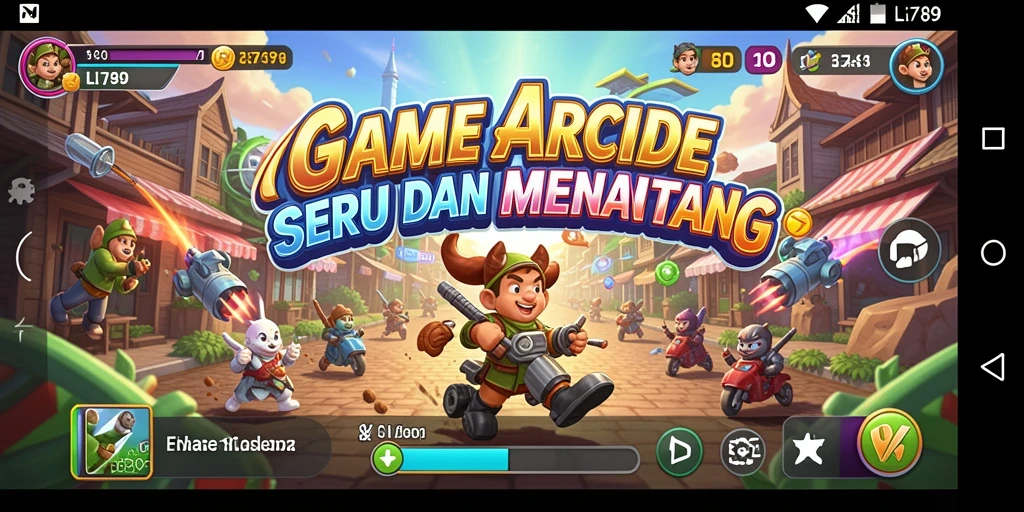 Screenshot utama LI789 menampilkan gameplay seru dan penuh aksi.