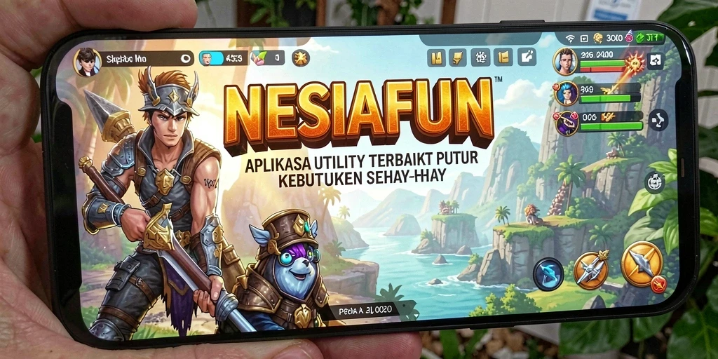 Tampilan antarmuka NESIAFUN yang mudah dipahami dan fungsional.