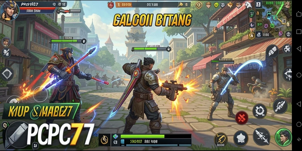 Gameplay PCPC7 yang seru dengan taktik strategi.