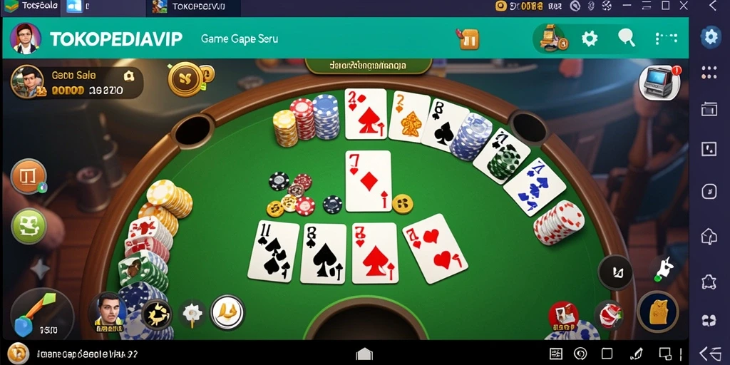 Tampilan gameplay Gaple yang menarik dan interaktif.