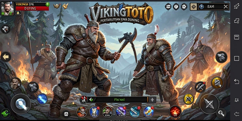 Tampilan seru pertarungan Viking di VIKINGTOTO.